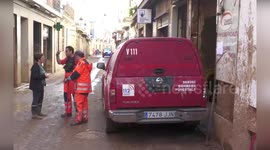 Firemen clear DANA flood debris in Spain