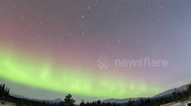 Stunning aurora and shooting stars seen in Alaska