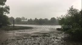 Torrential rain in west London