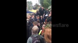 David Cameron and Jeremy Corbyn attend Jo Cox's tribute