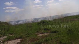 Russian fields in flames