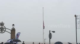 Raising of the National Armed Forces Day flag in Cleethorpes
