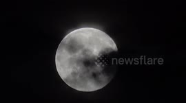 Rare solstice strawberry supermoon