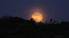 Beautiful solstice strawberry moon