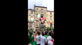 Irish fans cheer matt holand