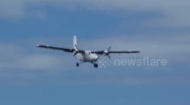 Plane lands at 'most stunning landing spot in the world'