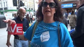Vote Leave and Remain leafleting at Earls Court on the eve of EU referendum