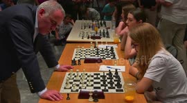 Garry Kasparov VS Young Female Chess Champions