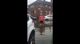 Houses and cars 'ruined' by flooding in Barking, UK