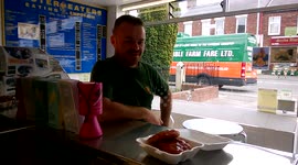 Tony shares his chicken impression @ Mister Eaters, Preston