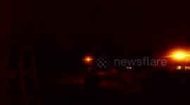 Dramatic lightning storm over London, UK
