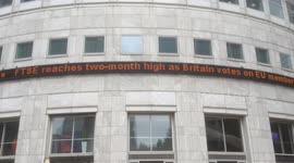 Reuters news wire at Canary Whatf