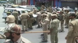 Employees Protest Rally For Salaries in Indian Administered Kashmir, Dozens Arrested
