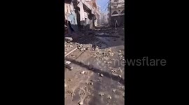 Lebanon: The destruction and aftermath of an airstrike on a building in the southern suburbs of Beirut