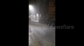 Spain: Torrential Rain In Benidoleig