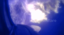 firefighters experiencing a flashover during training