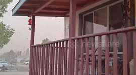 Mistaking a dust storm for a rain cloud
