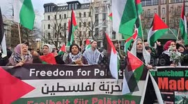 Germany: Protest in Berlin demanding an end to the war in Gaza, Palestine and Lebanon