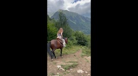 Girl Takes a Hard Fall From Her Horse