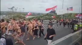 Thousands cross Auckland Harbour Bridge in protest on day three of Hīkoi