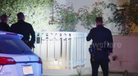 US, Los Angeles: Toluca Lake Apartment Windows Shot Out