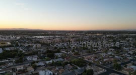 Downtown Phoenix Sunset Drone Footage