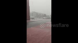 Spain: Heavy rain causes flooding in Torre del Mar