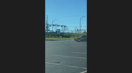 Exclusive- Lunch break turns eventful as man films end of police chase in Lexington
