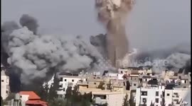 Lebanon: Israeli airstrike earlier this morning on the Suburbs of Beirut, Lebanon