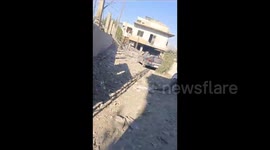 Lebanon: Traces of destruction in the town of Bnaafoul, Sidon District