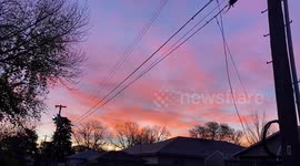 Vibrant Sunrise and Sunset in Nebraska