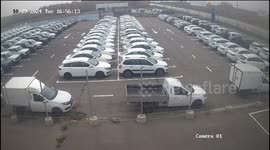 Motorist ejected in crash in Shakhty, Rostov Region, Russia