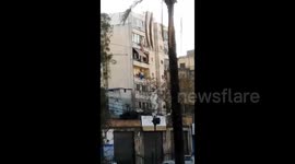 Lebanon: The footage shows the moment Israeli airstrikes hit a residential building in the southern suburbs of the Lebanese capital Beirut
