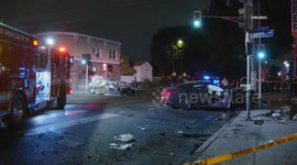 US, Los Angeles: Boyle Heights Fatal Crash