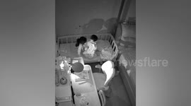 Two sisters begin talking as soon as bedroom lights go out