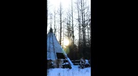 Amazing winter scenery in
