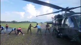 Philippine Air Force deliver aid to typhoon-hit provinces