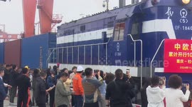 China-Europe freight train service hits 100,000 trips
