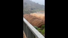 Malaga dam water release to clear sediment after