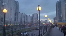 November supermoon shines over St Petersburg, Russia