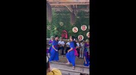 Fast-footed girls tap dance on bamboo poles in the Philippines