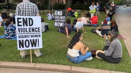 Australia: Protest against domestic violence against women in Sydney