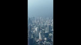 Thick air pollution shrouds Thai capital Bangkok