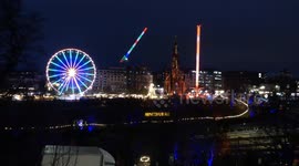 Edinburgh Christmas Market opens shows first night  from the start of the city's festivities