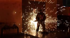 US, Bakersfield: Bakersfield 2 Alarm Laundry Room Fire