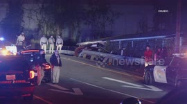 US, Los Angeles: Culver City Pursuit Vehicle Crashes Into House
