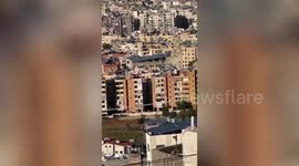 Lebanon: Israeli airstrike targets a house in front of Saint George Hospital in Hadath, Beirut's southern suburb