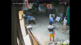 Child saves falling phone after basketball shot in Davao City
