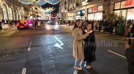 Christmas Lights wow the public as people flock to see them in London