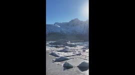 Beautiful glacier in China's Xizang